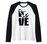 Love Bowling, Strike Master, Bowling Ball, Bowling Lover Raglan Baseball Tee