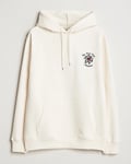 Drôle de Monsieur Flower Slogan Hoodie Cream