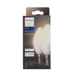 Philips HueW E14 5,5W 2-pakning