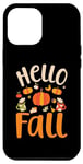 iPhone 13 Pro Max Hello Fall Autumn Colors Leaves Pumpkins Fall Vibes Season Case