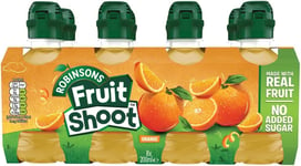 Robinsons Fruit Shoot, Orange Fruit Juice, 8x200ml, Hydrating Kids Drink