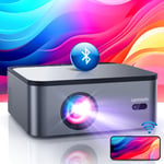 (Auto Focus&Keystone)Videoprojecteur Wifi Bluetooth 4K 25000 Lumens Fhd 1080P,Supporte,Retroprojecteur Wifi 6 Etierement Selle Home Cinema