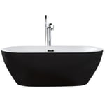 Baignoire îlot noire 150 x 80 cm NEVIS