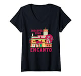 Disney Encanto Casa Madrigal Casita Discover Your Encanto V-Neck T-Shirt