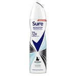 Sure Invisible Aqua Nonstop Protection deodorant spray that protects against white marks and yellow stains Anti-perspirant Deodorant Aerosol 72h protection against sweat and odour 150 ml