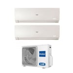 haier climatiseur inverter dual split série flexis plus white 7+9 avec 2u40s2sm1fa r-32 wi-fi intégré couleur blanc 7000+9000