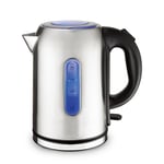 Buckingham Kettle Quiet Boil Brushed Stainless Steel 2.2KW Water Boiler LED 1.7L