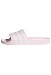 adidas Femme Adilette Aqua Slides, Almost Pink / Cloud White / Almost Pink, 40 2/3
