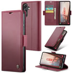 Samsung Galaxy S23 Fe      Pu Wallet Case    [Maroon]