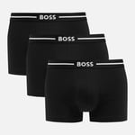 BOSS Bodywear Three-Pack Bold Stretch-Cotton Boxer Trunks