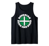 Devonian Born and Bred A Cool Devon Flag for Devon England Tank Top