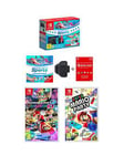 Nintendo Switch With Switch Sports And 12 Month Nintendo Membership + Super Mario Party + Super Mario Kart