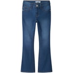 Name It Nkfpolly boot-cut jeans til barn, Dark Blue Denim