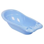 URBNLIVING 100L Sindi Plastic Travel Portable Newborn Toddler Baby Bath Seat Tub (Blue)