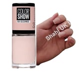 NAIL POLISH MAYBELLINE COLOR SHOW 60 Second VARNISH 31 Peach Pie Mani & Pedicure