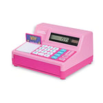 Learning Resources Pretend & Play Calculator Cash Register Pink Cash Register Toy for Kids, Pretend Play Toy Till, Ages 3+ (Amazon Exclusive)