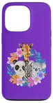 iPhone 13 Pro Cute Baby Zoo Animals Motif Animal Park Zebra Koala Giraffe Case