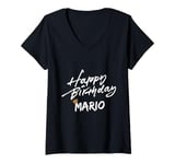 Womens Happy birthday Mario tees for party V-Neck T-Shirt