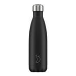 Chillys B500MOABL - Reusable Stainless Steel Water Bottle 500ml | All Black