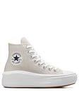 Converse Womens Move Seasonal Color High Tops Trainers - White Multi, White, Size 5, Women