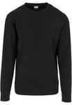 Urban Classics Men's Pullover Diamond Quilt Crewneck - Jumper - Black (Schwarz), Medium (Manufacturer size: Medium)