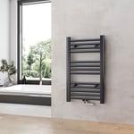 Heilmetz - Sèche-Serviettes de plomberie, Radiateur Porte-Serviettes 70 x 40 cm Anthracite 238W Seche Serviette eau Chaude