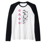 Squid Game Front Man Geometric Art Raglan Baseball Tee