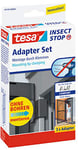 tesa Insect Stop Adaptateur pour Porte ALU COMFORT – Pour le Montage des Moustiquaires tesa Insect Stop ALU COMFORT – Sans Perçage – Pour Cadre de Fenêtre de 13 à 20 mm – Gris