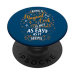 Magical Cook - Christmas Women Who Cook Chef PopSockets PopGrip Adhésif