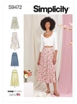 Simplicity Misses' Pleated/Gathered Skirt Sewing Pattern, S9472