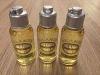 3 x 75ml L'Occitane Amande Shower Oil, Cleansing & Softening With Almond Oil.