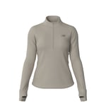 New Balance Women's Athletics Heat Grid Half Zip Linen Heather, S