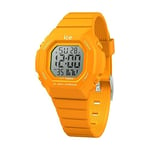 ICE-WATCH - Ice Digit Ultra Orange - Montre Orange pour Garçon (Mixte) avec Bracelet en Plastique - 022102 (Small)