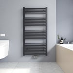 Meykoers - 120x60cm Sèche serviettes radiateur eau chaude vertical chauffage 598W, tubes ronds - Anthracite