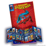 Panini 004378AF Spiderman 60th Anniversary Album with Rank Card (French) [ the stickers are sold separately]