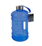 Blue Extra Large Sports Drinking Water Bottle 2.2 Litre With Handle Gym Hiking