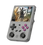 ANBERNIC RG353V Console de Jeu Portable avec écran IPS 3,5" 640 x 480 Haute résolution RK3566 Quad-Core Dual OS Android 11 et système Linux 2G/64G + 16G 3200mAh Batterie (Gris)