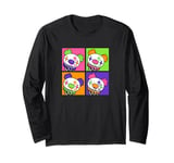 Gloomy Bear Naughty Grizzly Scary Clown Halloween Pop Art Long Sleeve T-Shirt