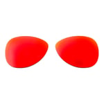 Walleva Fire Red Polarized Replacement Lenses For Oakley Split Time Sunglasses