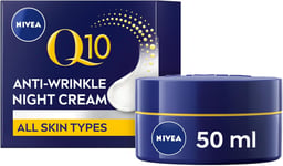 NIVEA Q10 Anti-Wrinkle Power Revitalising Night Cream (50ml), Anti-Wrinkle Face