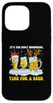 Coque pour iPhone 14 Pro Max Lover Christmas It's The Most Wonderful Time for a Beer