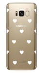 NOVAGO Compatible avec Samsung Galaxy S8 Coque Souples et Solide avec Impression de qualité (1 Coque, Coeur)