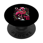 Fa LaLa Mingo Flamingo Sapin de Noël Tropical Christmas Lights PopSockets PopGrip Adhésif