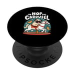 Pug Owner Pug Love On Hop The Carousel for Pug Lover PopSockets Adhesive PopGrip