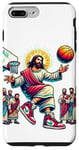 Coque pour iPhone 7 Plus/8 Plus Ballin with the Messiah Rejoignez la communauté Jesus Basketball