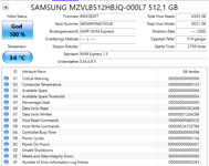 MZVLB512HBJQ-000L7 Samsung PM981a Series 512GB TLC PCI Express 3.0 x4 NVMe (AES-256 / TCG Opal 2.0) M.2 2280 232293