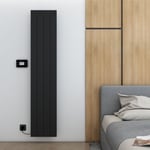 Carisa Boreas M Radiateur Électrique Vertical -Éco-énergétique, Design Moderne, Noir, 180 x 37 cm