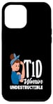 Coque pour iPhone 12 Pro Max Sensibilisation au diabète de type 1 Guerrier T1D indestructible