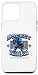 Coque pour iPhone 12 Pro Max Joueur ninja de hockey sur glace