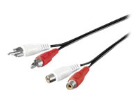 Microconnect - Ljudkabel - Rca Hane Till Rca Hona - 5 M